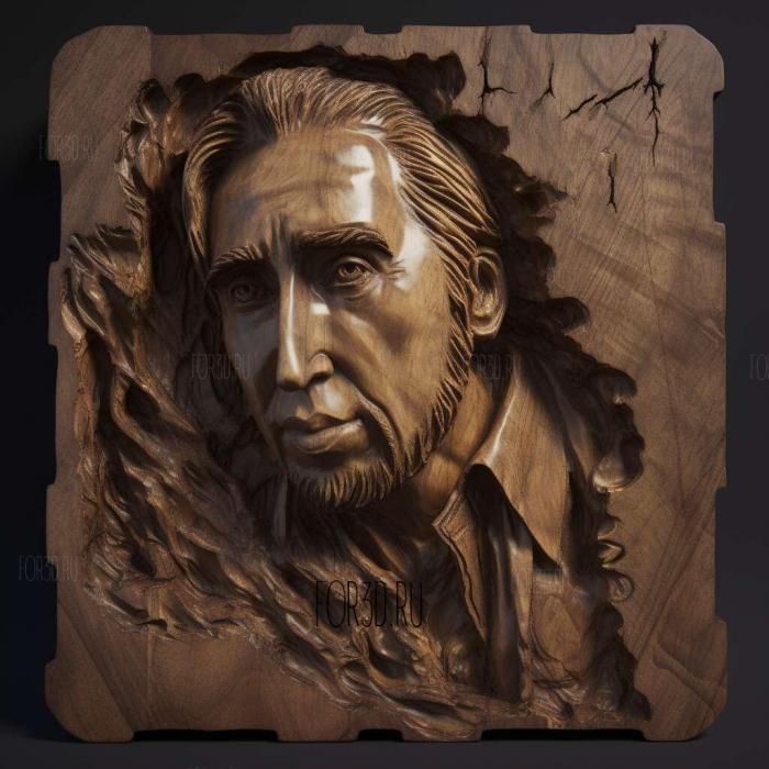 nic cage 3 stl model for CNC